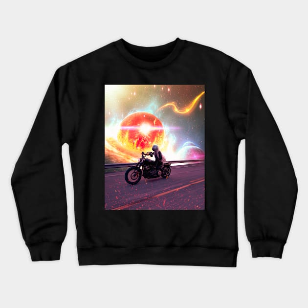 ON THE ROAD... Crewneck Sweatshirt by SPACE DESIGN 1